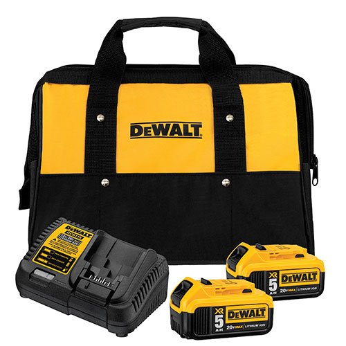 DEWALT DCB205-2CK 20V Max 5 DEWALT DCB205-2CK 20V Max 5.0Ah Starter Kit with 2 Batteries