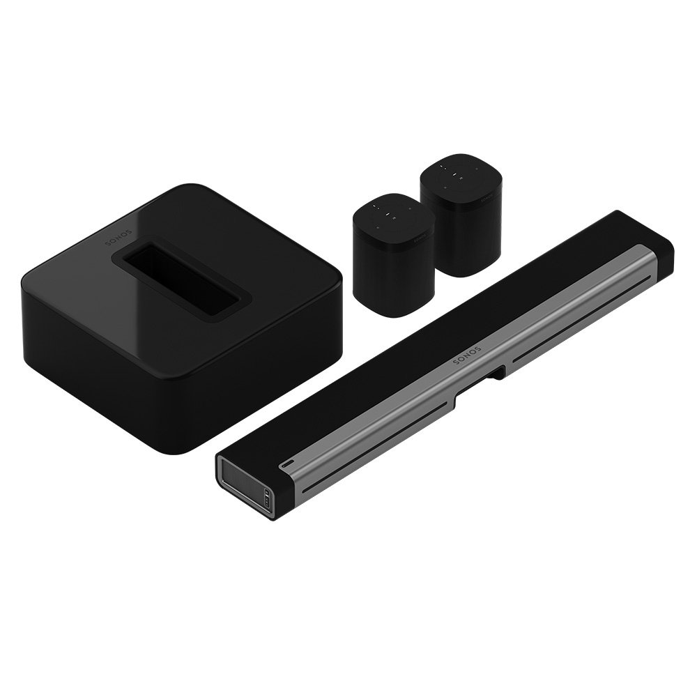 Sonos 5 Sonos 5.1 Surround Set - Home Theater System with Playbar, Sub and 2 Sonos Play