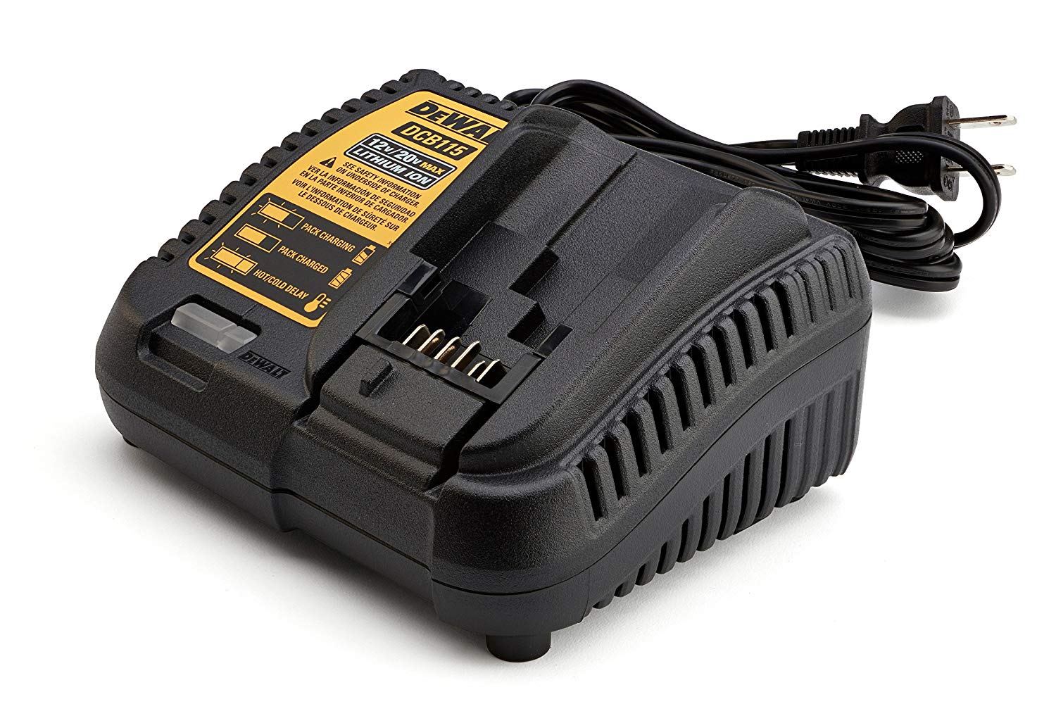 DEWALT DCB115 MAX Lithium Ion Battery Charger, 12V-20V 1 DEWALT DCB115 MAX Lithium Ion Battery Charger, 12V-20V