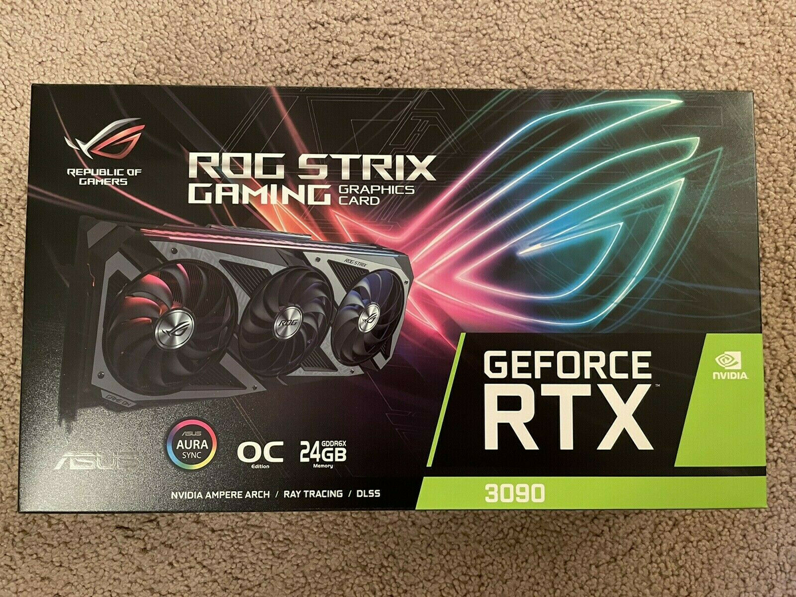 ASUS ROG STRIX GEFORCE RTX 3090 OC 24GB GAMING GDDR6X GRAPHICS CARD 1 ASUS ROG STRIX GEFORCE RTX 3090 OC 24GB GAMING GDDR6X GRAPHICS CARD